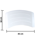 Ver imagem 2 de Kit 5 Encostos Plástico Branco Iso Max Cadeira Fixa