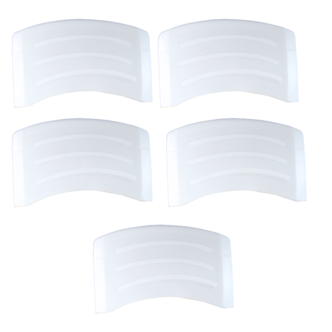 Kit 5 Encostos Plástico Branco Iso Max Cadeira Fixa