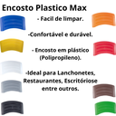 Ver imagem 4 de Kit 5 Encostos Plástico Branco Iso Max Cadeira Fixa