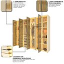 Ver imagem 7 de Guarda-Roupa Modulado Reflecta Innova 8 Portas 341,4cm x 240cm Mod 014 100% MDF Bege/Off White