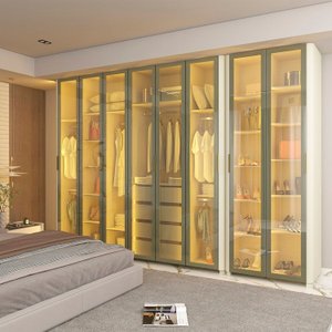 Guarda-roupa Modulado Reflecta Innova 8 Portas 341,4cm x 240cm MOD 014 100% MDF
