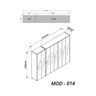 Guarda-roupa Modulado Reflecta Innova 8 Portas 341,4cm x 240cm MOD 014 100% MDF - 5