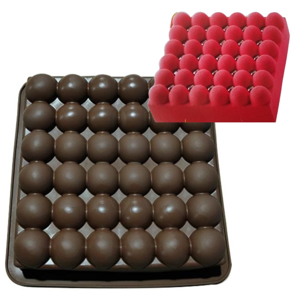 Forma para Entremet/bolo em Silicone Bolha 18cm Antiaderente