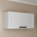 Ver imagem 1 de Armário Aéreo 1 Porta Americana Almofada Basculante 80cm TM1316 MDF Grazi Branco