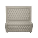 Ver imagem 1 de Jogo Cabeceira e Recamier Baú para Cama Box Casal Queen 1.58 - Suede - Sv Decor:bege