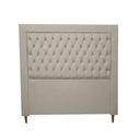 Ver imagem 2 de Jogo Cabeceira e Recamier Baú para Cama Box Casal Queen 1.58 - Suede - Sv Decor:bege