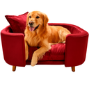 Ver imagem 4 de Sofá Caminha Grande Porte Pet Luxo em Sued Premium:vermelho