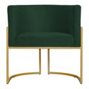 Ver imagem 6 de Poltrona Decorativa Sala de Estar Luana Base Gold Suede