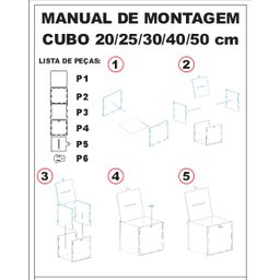 Urna Acrílico Sorteio Caixa Sugestões Cubo Cofre 20 X 20 Cm - 5