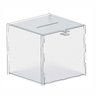 Urna Acrílico Sorteio Caixa Sugestões Cubo Cofre 20 X 20 Cm - 4