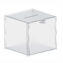 Ver imagem 4 de Urna Acrílico Sorteio Caixa Sugestões Cubo Cofre 20 X 20 Cm