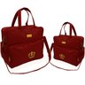 Kit Bolsa Bebê Maternidade Vinho Passeio Vermelho Escuro - 1