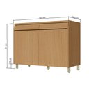 Ver imagem 3 de Balcão Modular Simone Mendes 120cm 2 Portas 2 Gavetas Nesher
