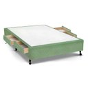 Ver imagem 1 de Cama Box Base c/Gavetas Viúva Poli Tecido Green (128x27-c/4 Gavs) - Castor