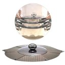 Ver imagem 4 de Tampa Frigideira Panela Regulavel Universal Retratil Inox Aumenta Diminui Cozinha Culinaria Casa