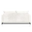 Ver imagem 4 de Sofá Living 2 Lugares com Pés de Ferro Almofadas Soltas 200cm Neso Bouclê Off White