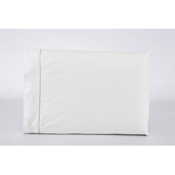 Roupa de Cama Solteiro 400 Fios 2 Peças 100% Toque Macio Cor:branco - 4