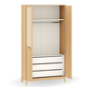 Guarda Roupa Infantil 2 Portas Mdf Carvalho Malva Linha Indy - 3