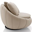 Ver imagem 7 de Kit 02 Poltronas Giratórias para Sala de Estar Kira M03 Veludo Bege - Lyam Decor