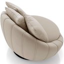 Ver imagem 6 de Kit 02 Poltronas Giratórias para Sala de Estar Kira M03 Veludo Bege - Lyam Decor