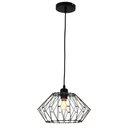 Ver imagem 3 de Lustre Pendente Luminaria Teto Ajustavel Rustica Metal Aramado Casa Sala Quarto Mezanino