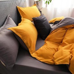 Jogo De Cama Casal Comum 7 Peças Com Edredom Sun Grey - 2