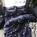 Ver imagem 2 de Jogo de Cama Casal Comum Completo 6 Peças com Edredom Star