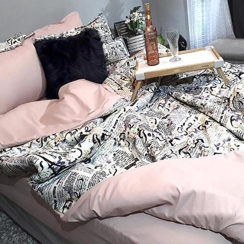 Jogo De Cama Casal Comum 7 Peças Paris Com Almofada Pelos