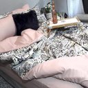 Ver imagem 1 de Jogo De Cama Casal Comum 7 Peças Paris Com Almofada Pelos
