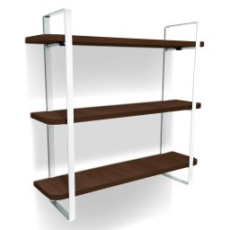 Prateleira Tripla Nicho Hone Modelo Industrial Decoração Casa 60x15 Branca/Villandry - 1