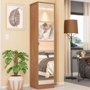 Ver imagem 4 de Sapateira Slim Reflex 1 Porta Espelhada Mdp Demóbile Amêndola Touch