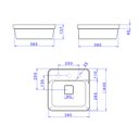 Ver imagem 5 de Cuba de Sobrepor Deca Slim 40x40 L.21040.m.17 Quadrada com Mesa Branca