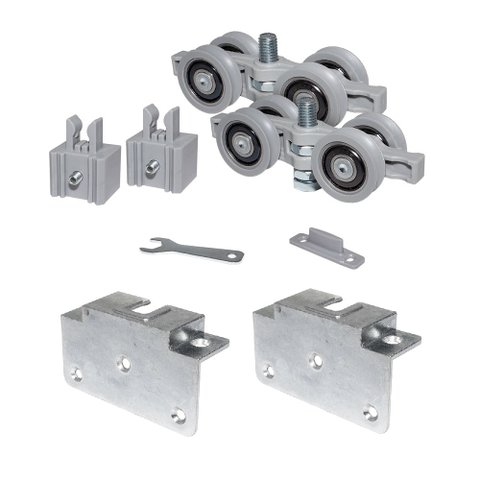 Sistema Deslizante Ro 7503u (100 Kg) para Portas de Madeira Kit para 01 Porta Rometal Rometal
