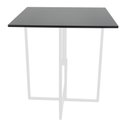 Ver imagem 3 de Mesa Prime 4 Cadeiras Quadrada BF Decor Prime Compacta Branco/Preto