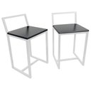 Ver imagem 4 de Mesa Prime 4 Cadeiras Quadrada BF Decor Prime Compacta Branco/Preto