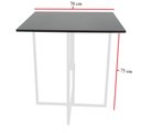 Ver imagem 5 de Mesa Prime 4 Cadeiras Quadrada BF Decor Prime Compacta Branco/Preto