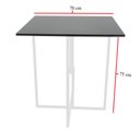 Ver imagem 5 de Mesa Prime 4 Cadeiras Quadrada BF Decor Prime Compacta Branco/Preto