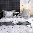 Ver imagem 2 de Jogo de Cama Casal Comum 7 Peças Love Edredom e Almofada