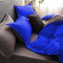 Ver imagem 2 de Jogo De Cama Casal Queem 7 Peças Com Edredom Blue Grey