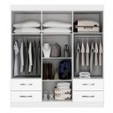 Ver imagem 2 de Guarda-Roupa Casal 6 Portas 4 Gavetas Verona Sallêto Móveis