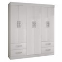 Ver imagem 3 de Guarda-Roupa Casal 6 Portas 4 Gavetas Verona Sallêto Móveis
