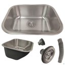 Ver imagem 2 de Tanque Lavanderia Lavar Roupa 30l Aço Inox Balcao Pia com Valvula Sifao Limpeza Lavabo Casa