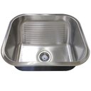 Ver imagem 5 de Tanque Lavanderia Lavar Roupa 30l Aço Inox Balcao Pia com Valvula Sifao Limpeza Lavabo Casa