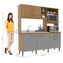 Ver imagem 3 de Cozinha 5 Portas e 1 Gaveta Co1515 Ipe Griseo Decibal Ipê|griseo