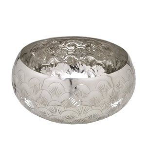 Centro de Mesa Decorativo de Alumínio Prata 25cm PARIS LUZ