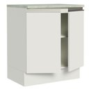 Ver imagem 6 de Balcão de Cozinha Madesa Glamy 70cm 2 Portas Branco