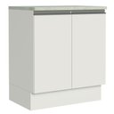 Ver imagem 1 de Balcão de Cozinha Madesa Glamy 70cm 2 Portas Branco