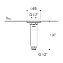 Ver imagem 4 de Tubo para Chuveiro de Teto Kohler 137mm k-15398BR-B-Cp - 15398BR-B-Cp