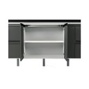 Ver imagem 4 de Gabinete Cozinha Mdf 1,74m Elegance com 8 Pés Pré-montado:preto