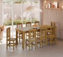 Ver imagem 2 de Conjunto Sala de Jantar 200x88 com 8 Cadeiras Diamante - Nemargi:nogueira